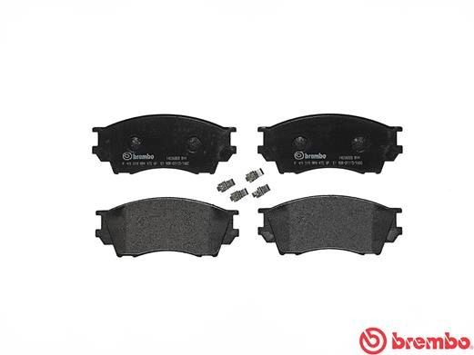 Комплект тормозных колодок, диско P 49 019 BREMBO