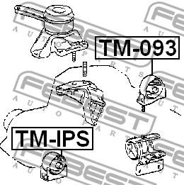 Подушка двигателя TM-093 FEBEST