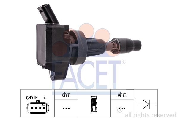 Элемент катушки зажигания 9.8007 FACET