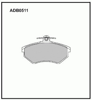 Колодки тормозные дисковые ADB0511 ALLIED NIPPON
