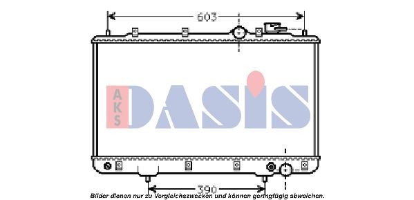 Радиатор, охлаждение двигател 560110N AKS DASIS