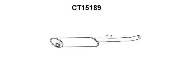 Предглушитель выхлопных газов CT15189 VENEPORTE