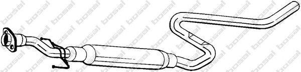 Средний глушитель выхлопных газов 283231 BOSAL