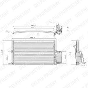 Конденсатор, кондиционер TSP0225050 DELPHI