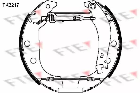 Комплект тормозных колодок TK2247 FTE