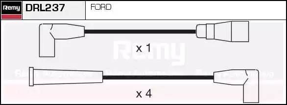 Ккомплект проводов зажигания DRL237 DELCO REMY