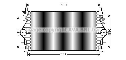Интеркулер VW4246 AVA