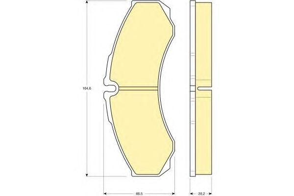 Комплект тормозных колодок, диско 6113459 GIRLING