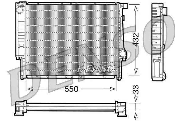 Радиатор, охлаждение двигател DRM05041 DENSO