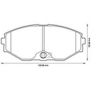 Комплект тормозных колодок, диско 572506B BENDIX JURID