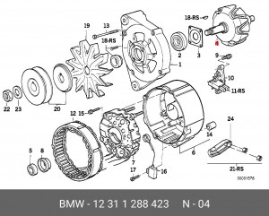 Ротор, генератор 12 31 1 288 423 BMW