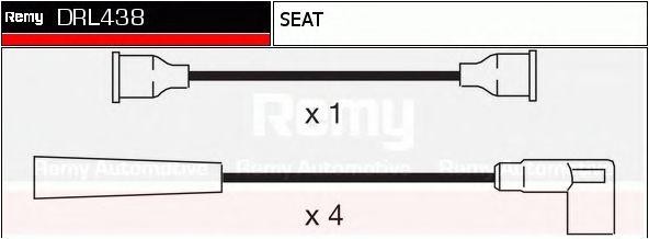 Ккомплект проводов зажигания DRL438 DELCO REMY