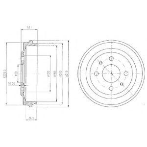 Тормозной барабан BF136 DELPHI