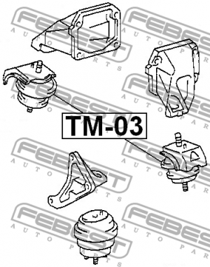 Подушка двигателя TM-03 FEBEST