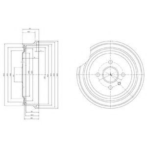 Тормозной барабан BF367 DELPHI