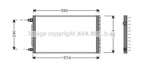 Конденсатор, кондиционер UV5011 AVA