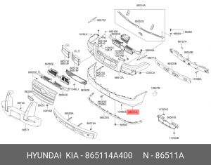 Буфер 865114A400 HYUNDAI KIA