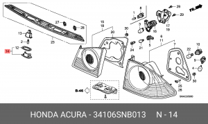 Деталь 34106SNB013 HONDA