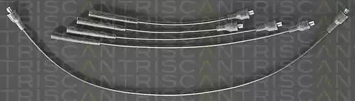 Ккомплект проводов зажигания 88607288 TRISCAN