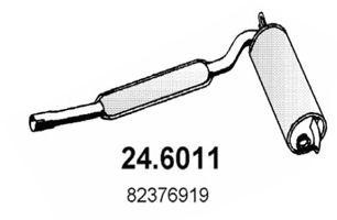 Средний глушитель выхлопных газов 246011 ASSO
