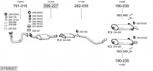 Выпускной трубопровод 940319 BOSAL