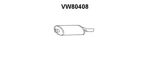 Глушитель выхлопных газов конечный VW80408 VENEPORTE