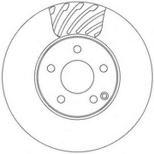 Тормозной диск 562333B BENDIX JURID