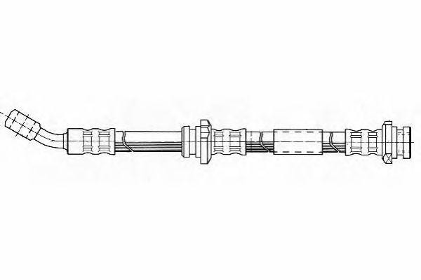Тормозной шланг FHY2427 FERODO