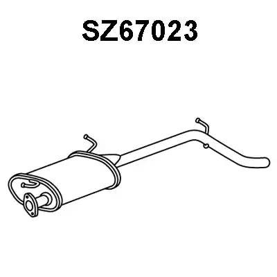 Глушитель выхлопных газов конечный SZ67023 VENEPORTE