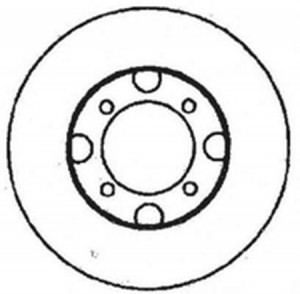 Тормозной диск 561397B BENDIX JURID
