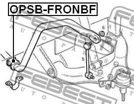 Втулка стабилизатора OPSB-FRONBF FEBEST