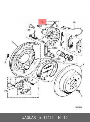 Тормозной суппорт JLM12422 JAGUAR