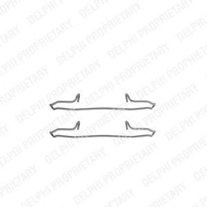Комплектующие, колодки дискового тормоза LX0223 DELPHI