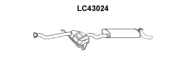 Глушитель выхлопных газов конечный LC43024 VENEPORTE