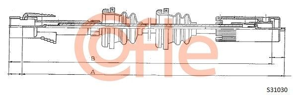 Трос спидометра S31030 COFLE