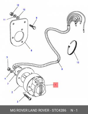 Розетка STC4286 LAND ROVER