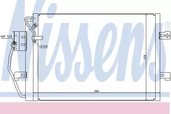 Конденсатор, кондиционер 94373 NISSENS