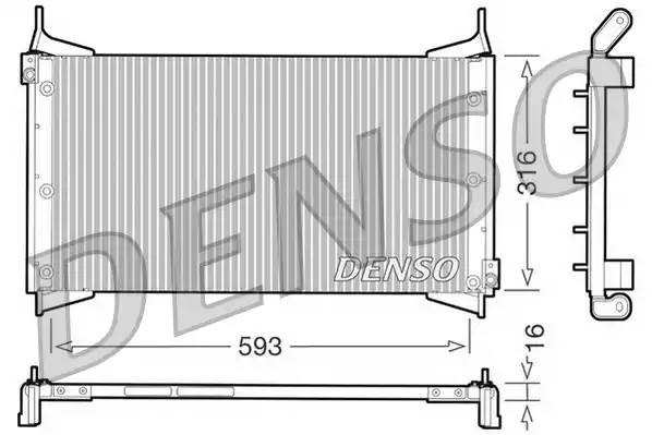 Конденсатор, кондиционер DCN09012 DENSO