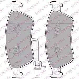 Колодки тормозные дисковые LP2072 DELPHI