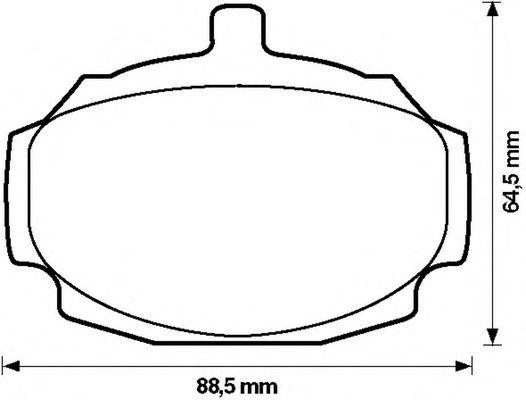 Комплект тормозных колодок, диско 571801B BENDIX JURID