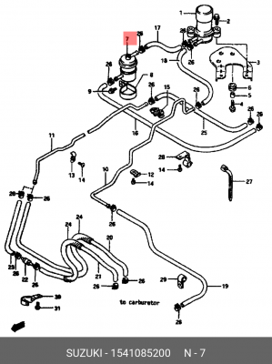 Топливный фильтр 15410-85200 SUZUKI
