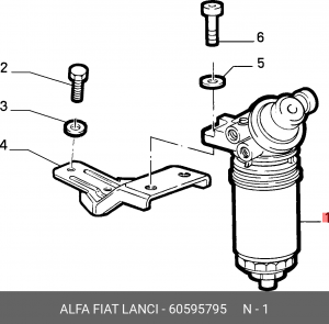 Топливный фильтр 60595795 ALFA FIAT LANCIA