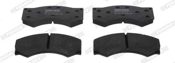 Комплект тормозных колодок, диско FCV376 FERODO