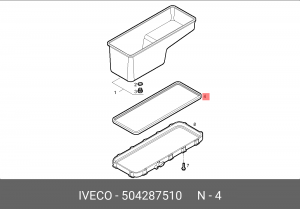 Прокладка, маслянный поддон 504287510 IVECO