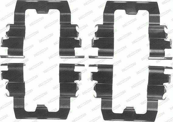 Комплектующие, колодки дискового тормоза FBA483 FERODO