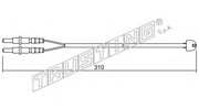 Сигнализатор, износ тормозных колодок SU.242 TRUSTING