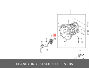 Сальник 3164108000 SSANG YONG