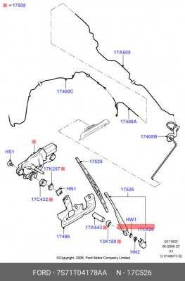 Покрышка 7S71T04178AA FORD