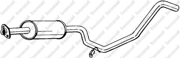 Средний глушитель выхлопных газов 281887 BOSAL