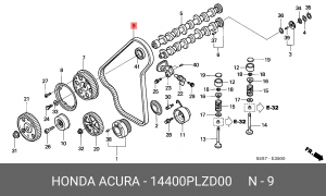 Ремень ГРМ 14400PLZD00 HONDA